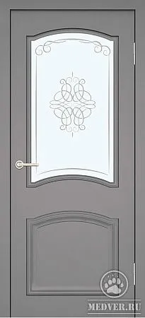 Межкомнатная дверь серая - 16